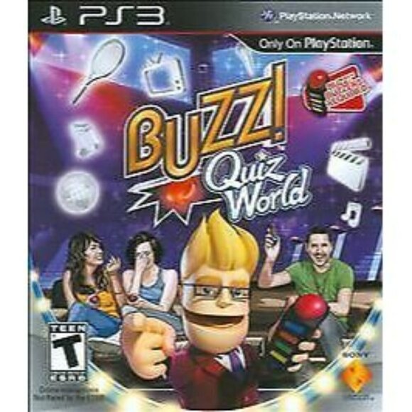 Buzz! Quiz World - Sony PlayStation 3 [Party Quiz Family Minigame Game Only] NEW - Picture 1 of 1